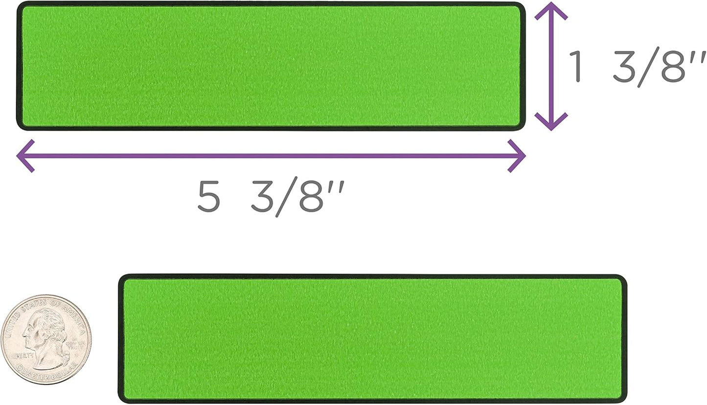 Carstens Adhesive Sticker Labels, 5 3/8” x 1 3/8”, Binder Labels for 1.5” – 4” Ring Binder Spines, Green, Roll of 200