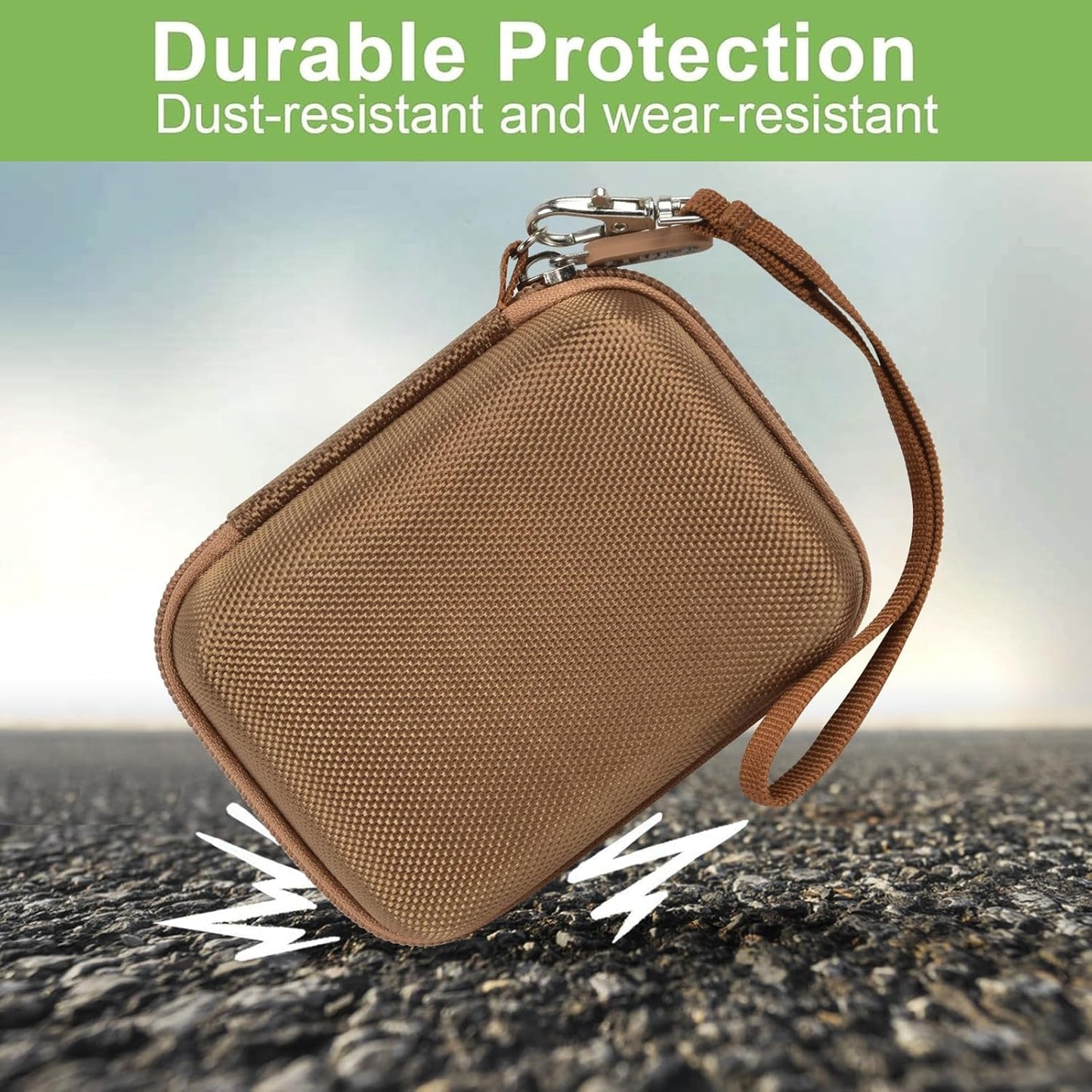 Case Compatible with VAHOIALD FHD 1080P Digital Camera/for CAMKORY Digital Point and Shoot/for Kodak PIXPRO FZ45-BK 16MP Vlogging/for IWEUKJLO/for Nsoela, Holder for SD Card More (Dark Brown)