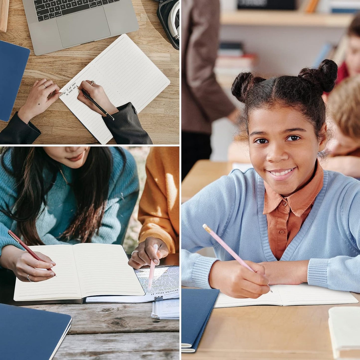 EUSOAR Travel Journal Set, A5 12Pack 5.5" x 8.3" 60 Pages Soft Cover Lined Notebooks, Travel Notebook Journal, Drawing Notebook Notepad Sketchbook, Students Office Subject Diary Notebooks Journal