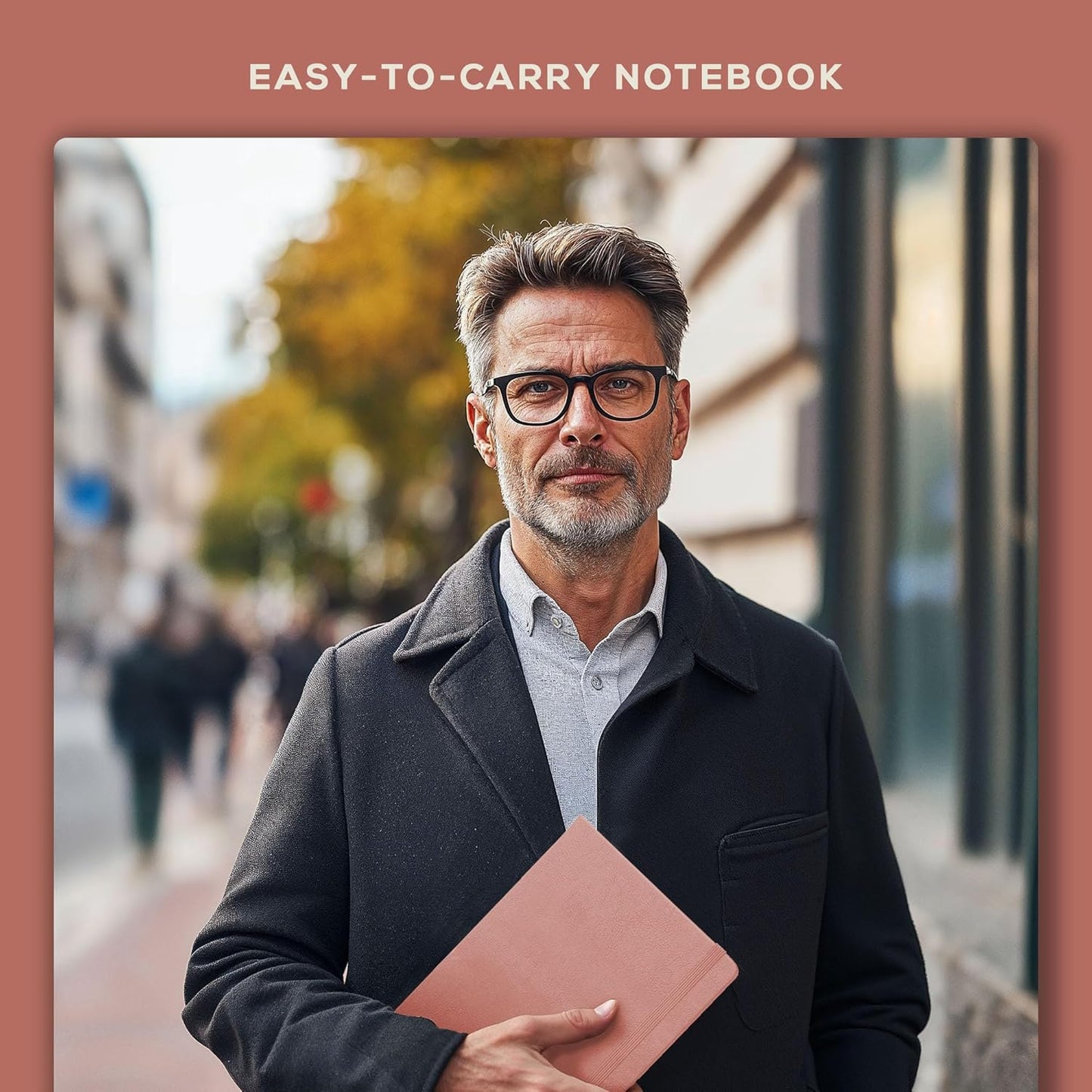 BEECHMORE BOOKS Lined Journal Notebook, 5.8 x 8.3 inch, A5 160 Lined Pages, Hardcover Leather Journals for Women, Men, Writing and Notebooks for Work - 120 GSM Thick Paper, Gifts Box Included