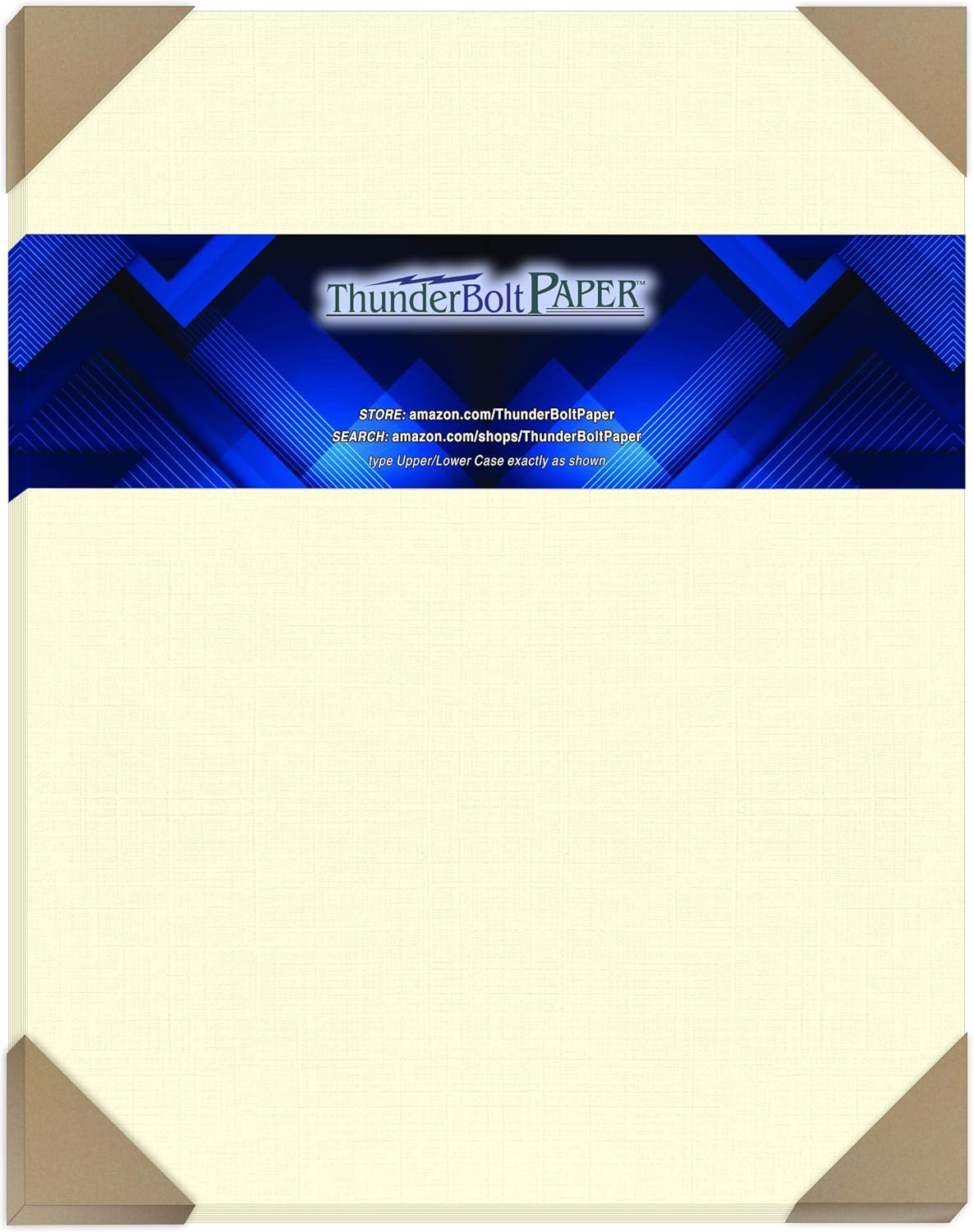 50 Natural Linen 80# Cover Paper Sheets - 11" X 14" (11X14 Inches) Scrapbook|Picture-Frame Size - Card Weight - Fine Linen Textured Finish - Quality Cardstock