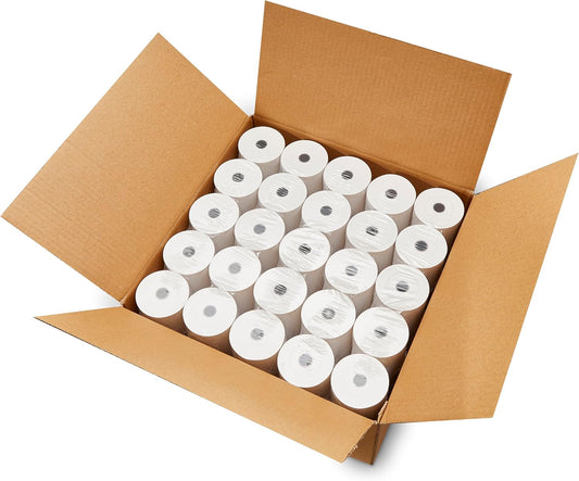 (100 Rolls) 3 1/8 x 230 Thermal Paper Receipt Rolls (55 GSM - Honeycomb Core) Fits All POS Cash Registers Printers, Clover Square Stations, Star Micronics SCP700, TSP100 BPA Free - ShopSmart Online