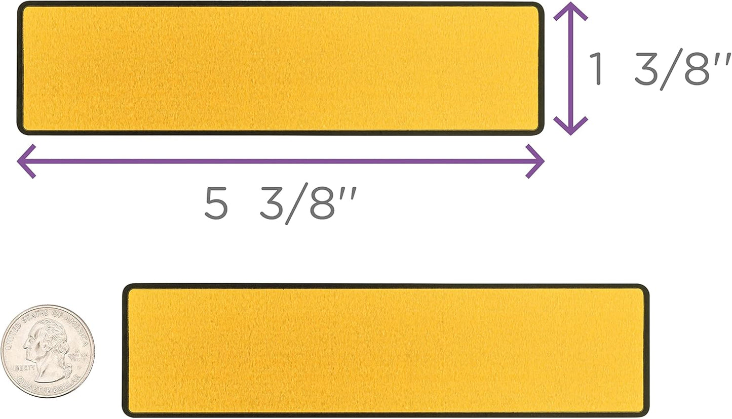 Carstens Adhesive Sticker Labels, 5 3/8” x 1 3/8”, Binder Labels for 1.5” – 4” Ring Binder Spines, Goldenrod, Roll of 200