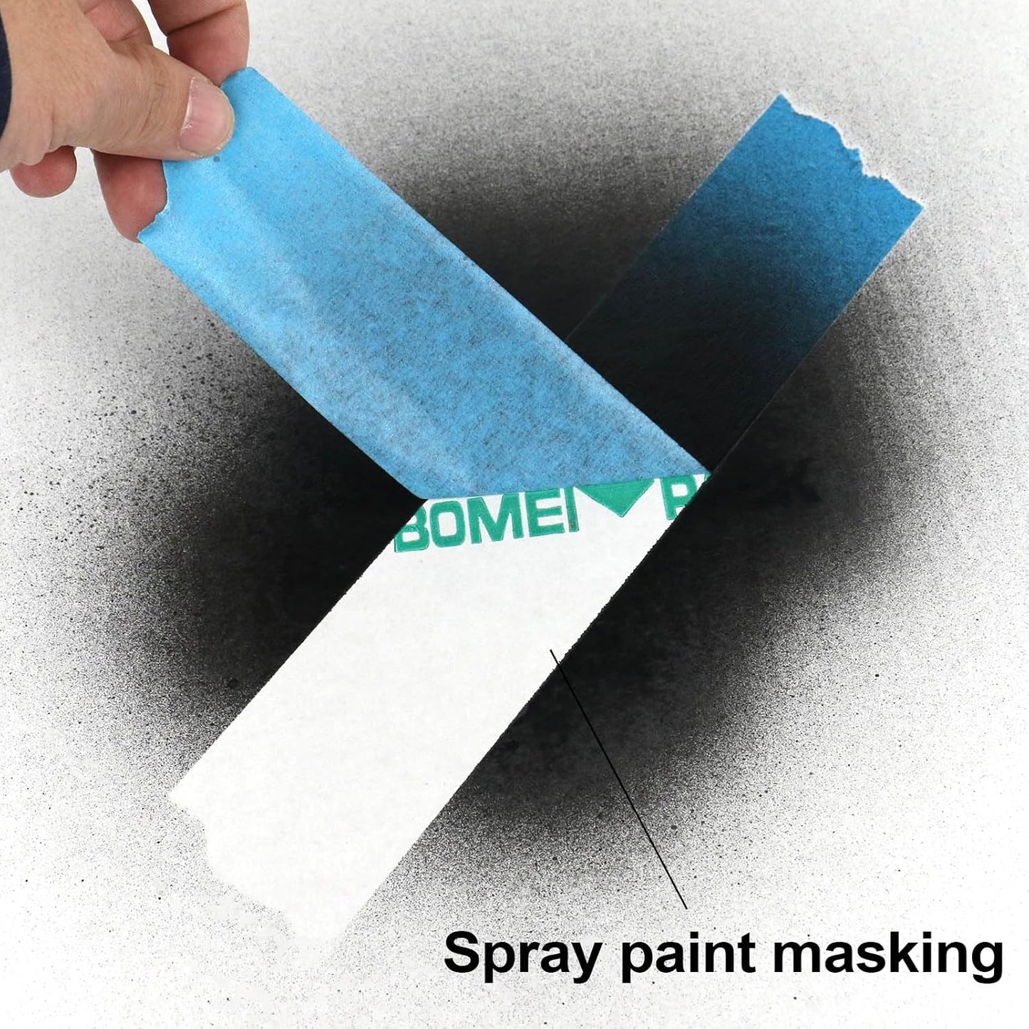 BOMEI PACK Blue Painters Tape 2 Inch Bulk, Blue Masking Tape 3 Rolls x 2 inch x 60 Yards (180 Total Yards) Residue-Free Painting Tape for Labeling, DIY Crafting, Decoration and School Projects