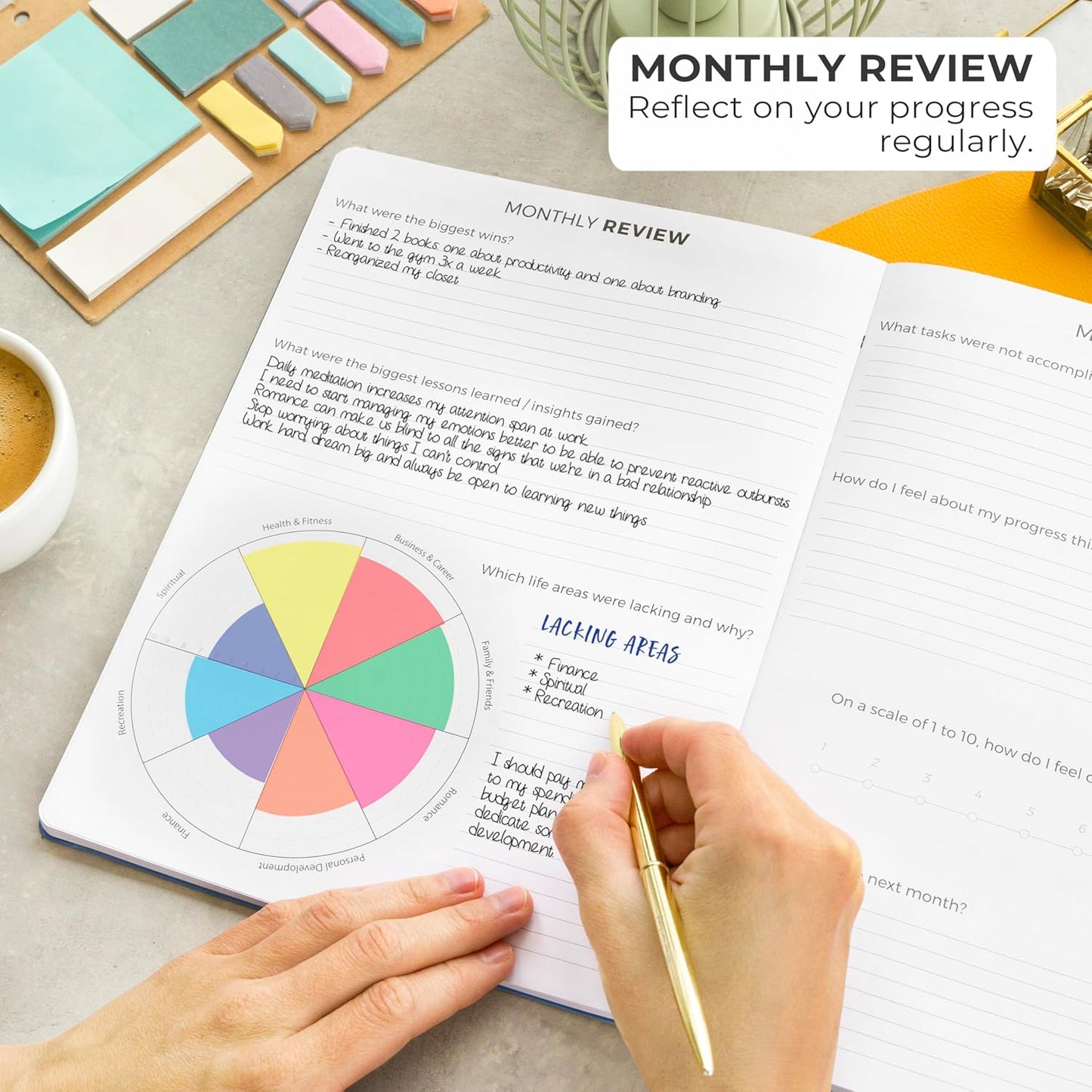 Clever Fox Planner PRO – Weekly & Monthly Life Planner to Increase Productivity, Time Management and Hit Your Goals, 8.5x11″ (Mystic Blue)