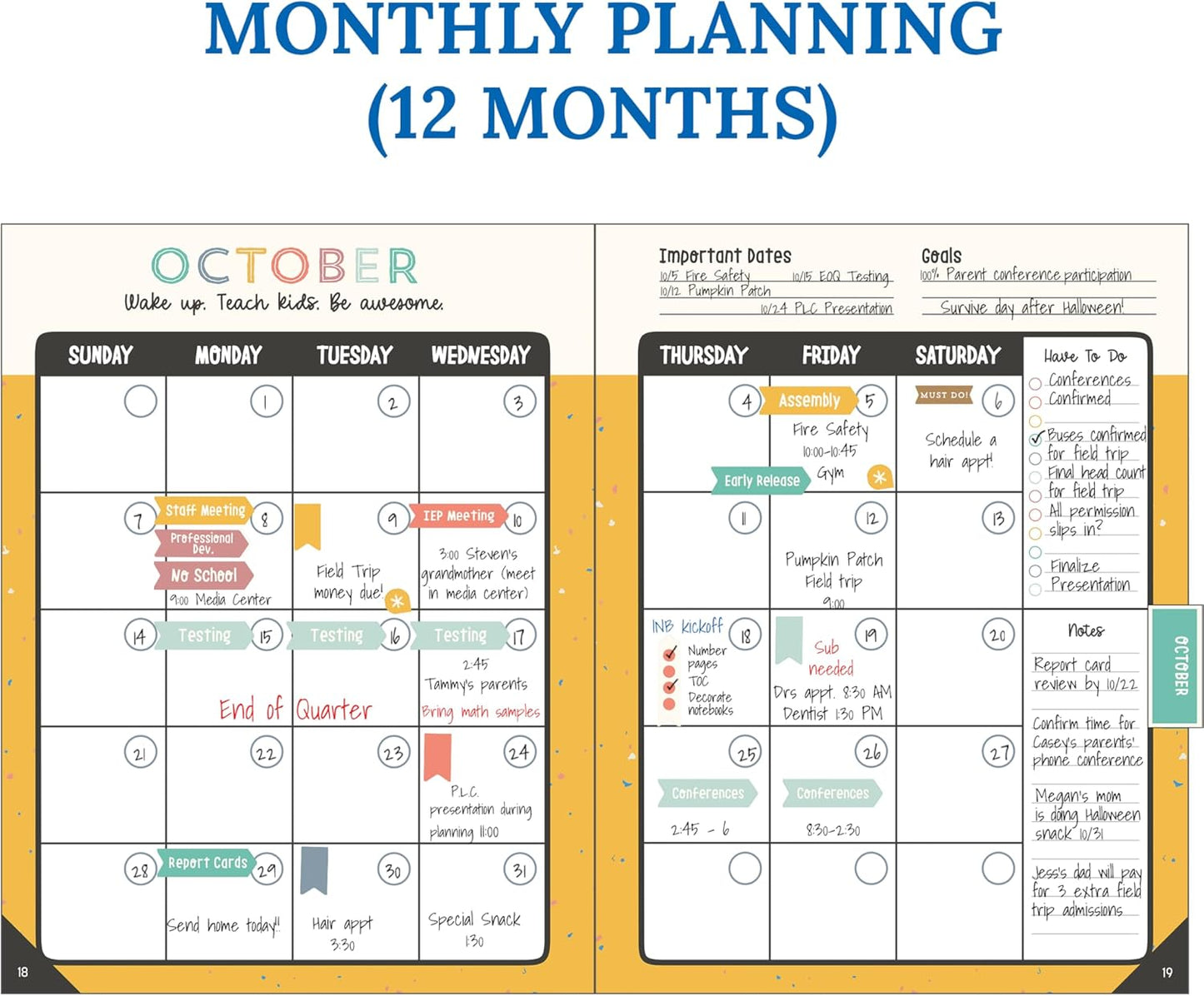 Carson Dellosa We Belong Teacher Planner 2025-2026, Undated 8" x 11" Lesson Plan Book With Stickers, Class Schedule, Weekly Calendar, Classroom Must Haves, Homeschool Essentials, Boho School Supplies