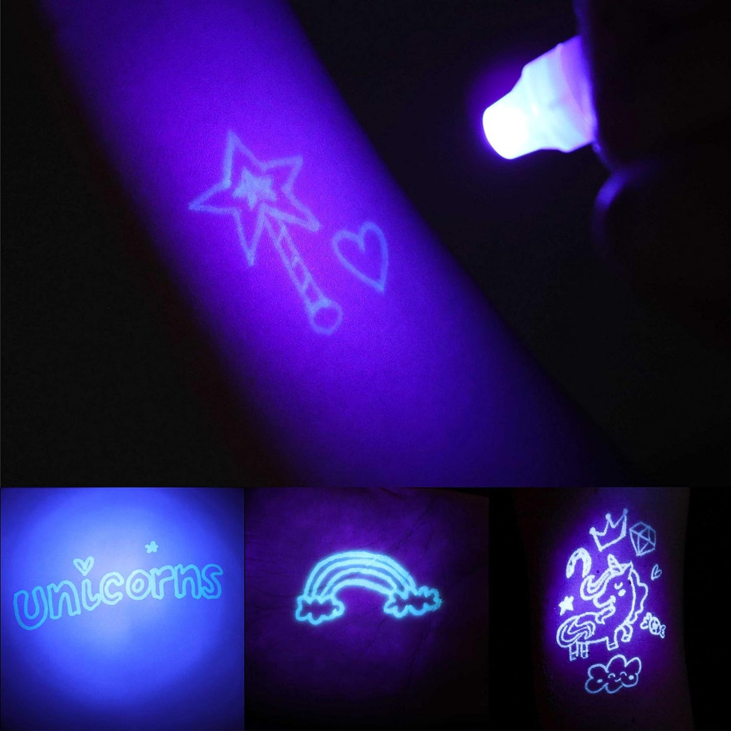 BONNYCO Invisible Ink Pen and Notebook Pack 16 Unicorn Party Favors for Kids, Magic Spy Pen Goodie Bags Stuffers for Kids, Unicorn Birthday Party Supplies, Goody Bag Stuffers | Return Gifts Prizes