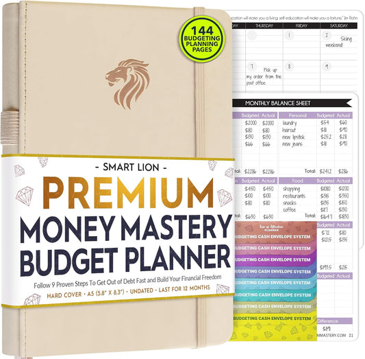 Financial Planner - Monthly Budget Planner with Cash Envelopes & Monthly Bill Organizer | A 12-Month Journey to Financial Freedom | Bill Payment Tracker Organizer, Debt, Expense Tracker & Money Saving