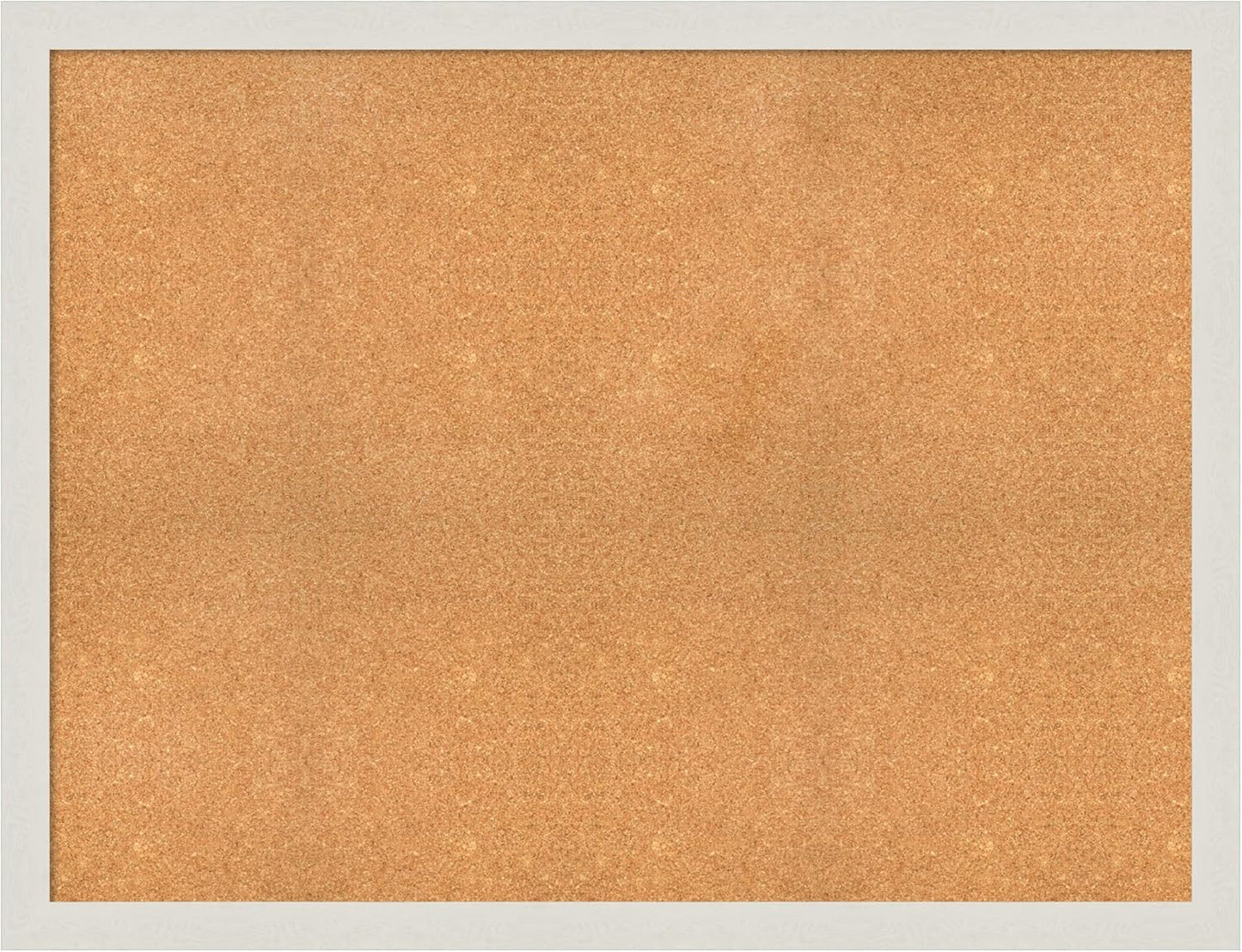 Amanti Art Natural Cork Board for Wall, 39x51 Vision Board with White Frame, Oversize Corkboard Office Decor for Home Organization, Country Rustic Corkboard Pinboard to Display Items for Home