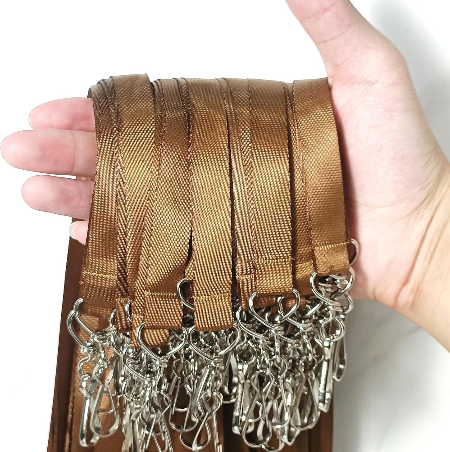 DE Breakaway Lanyards for Id Badges,Teacher Lanyard with with J-Hook Bulk Flat Lanyards for Name tag ID Badges Holder