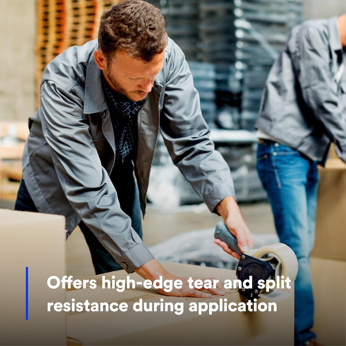 3M Tartan Box Sealing Tape 305, Clear, Light Duty, Durable, 2.83 in x 109.36 yds (72 mm x 100 m), 24 Rolls/Case