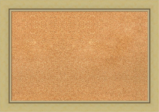 Amanti Art Natural Cork Board for Wall, 19x27 Vision Board with Gold Frame, Medium Corkboard Office Decor for Home Organization, Casual Corkboard Pinboard to display items for home organization