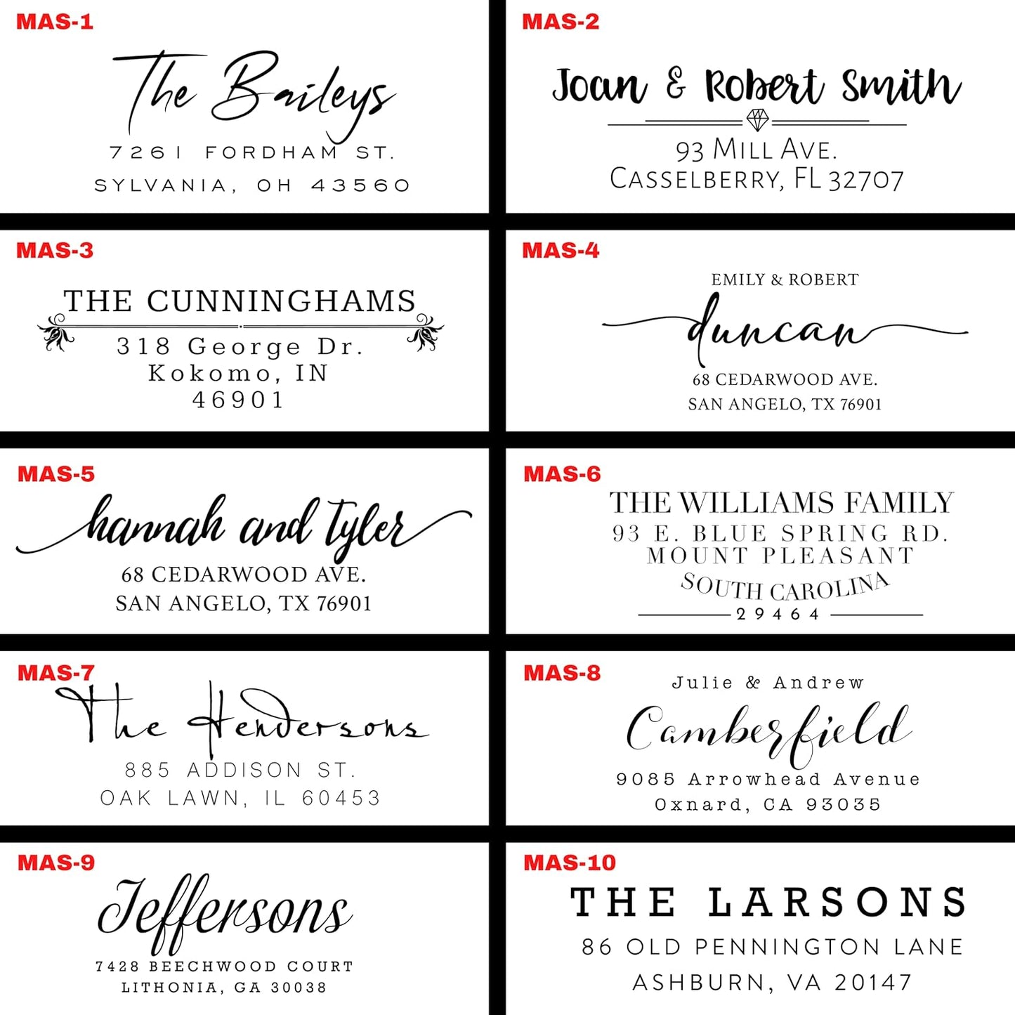 Return Address Stamp, Custom Address Stamp, Self Ink Return Address Stamp, Custom Rubber Stamp, Self Inking Stamp (Modern)