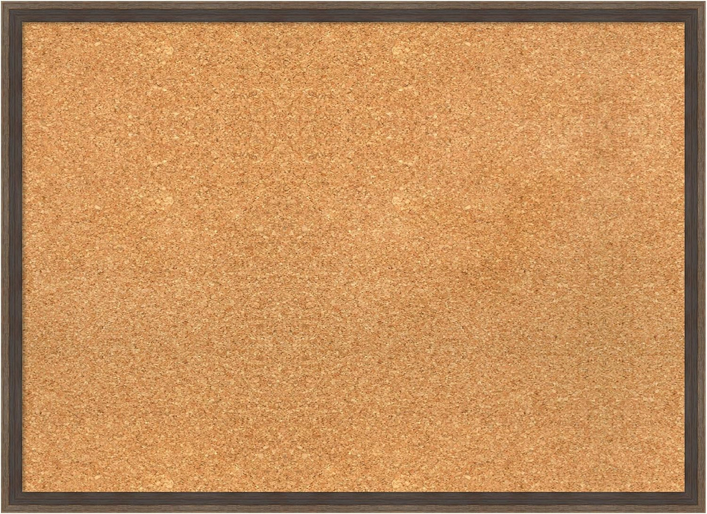 Amanti Art Natural Cork Board for Wall, 21x29 Vision Board with Brown Wood Frame, Medium Corkboard Office Decor for Home Organization, Modern Contemporary Corkboard Pinboard to display items for home