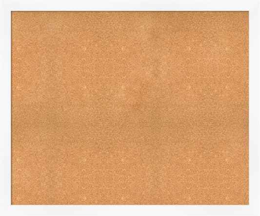 Amanti Art Natural Cork Board for Wall, 39x47 Vision Board with White Frame, Oversize Corkboard Office Decor for Home Organization, Modern Corkboard Pinboard to Display Items for Home Organization in