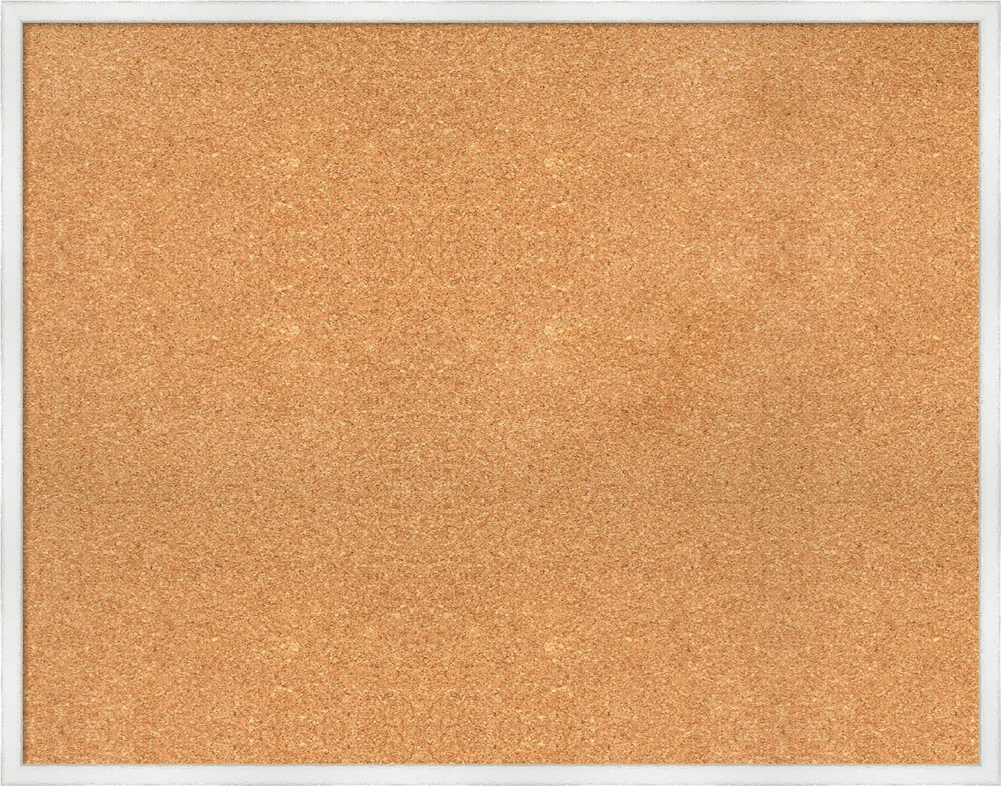 Amanti Art Natural Cork Board for Wall, 29x37 Vision Board with White Frame, Large Corkboard Office Decor for Home Organization, Country Rustic Corkboard Pinboard to Display Items for Home