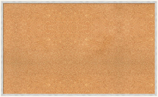 Amanti Art Natural Cork Board for Wall, 25x41 Vision Board with White Frame, Large Corkboard Office Decor for Home Organization, Modern Corkboard Pinboard to Display Items for Home Organization in
