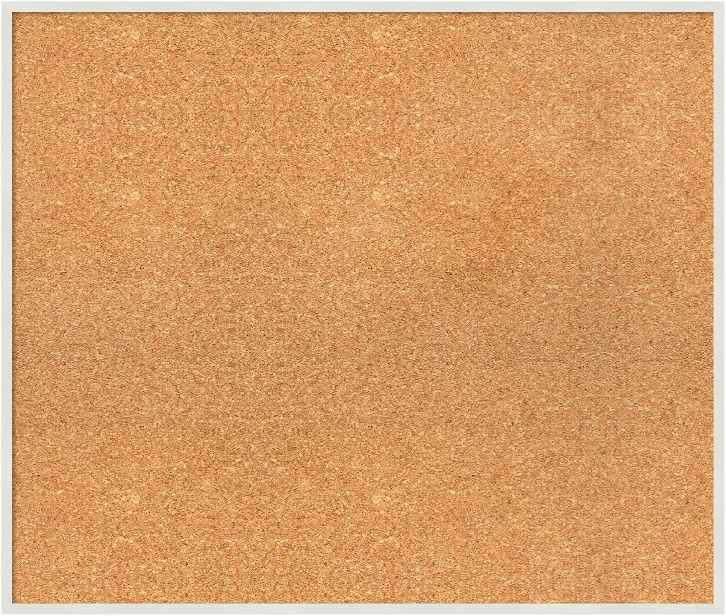 Amanti Art Natural Cork Board for Wall, 23x27 Vision Board with White Frame, Medium Corkboard Office Decor for Home Organization, Modern Corkboard Pinboard to Display Items for Home Organization in