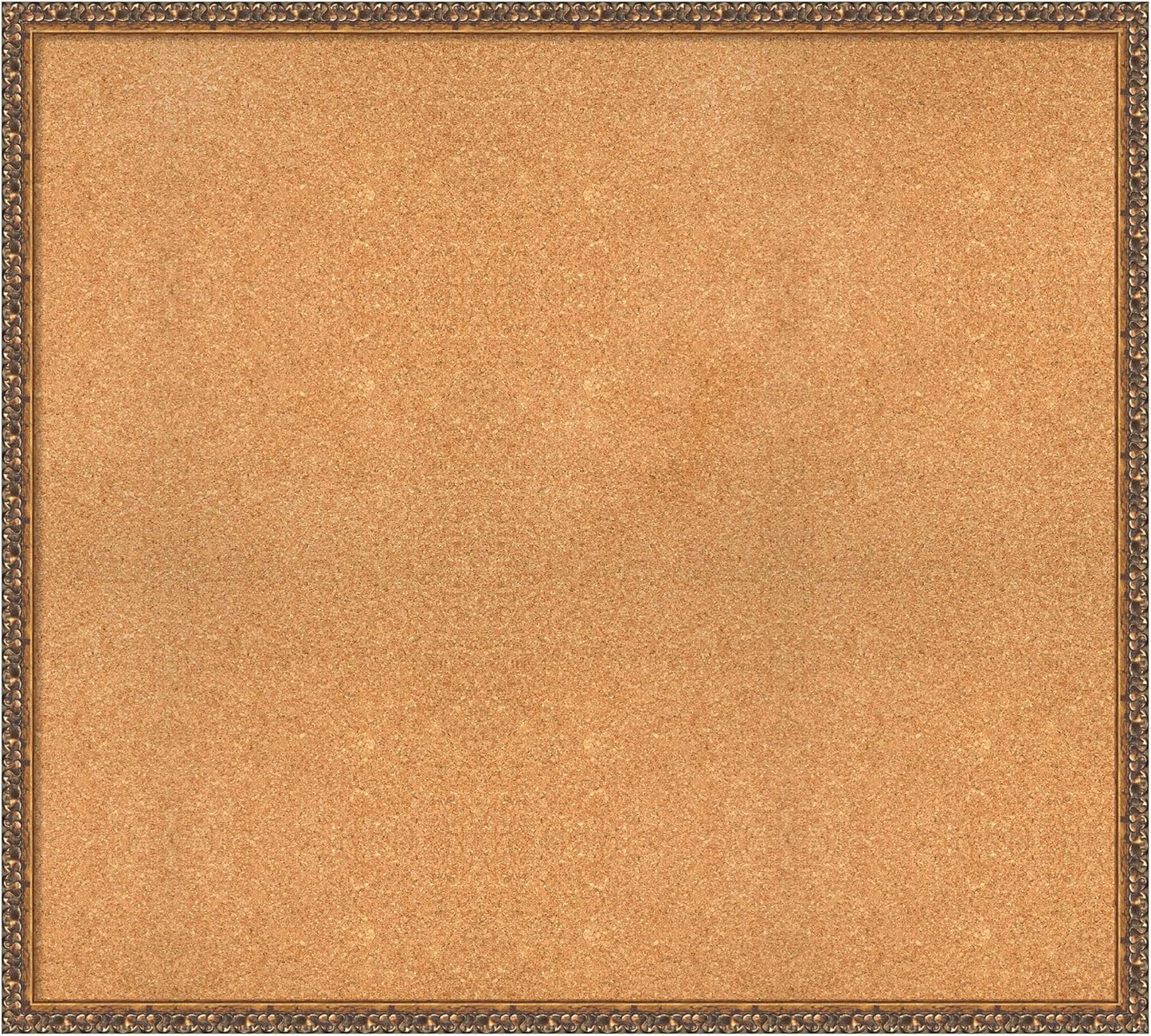 Amanti Art Natural Cork Board for Wall, 36x40 Vision Board with Bronze Frame, Oversize Corkboard Office Decor for Home Organization, Traditional Corkboard Pinboard to Display Items for Home