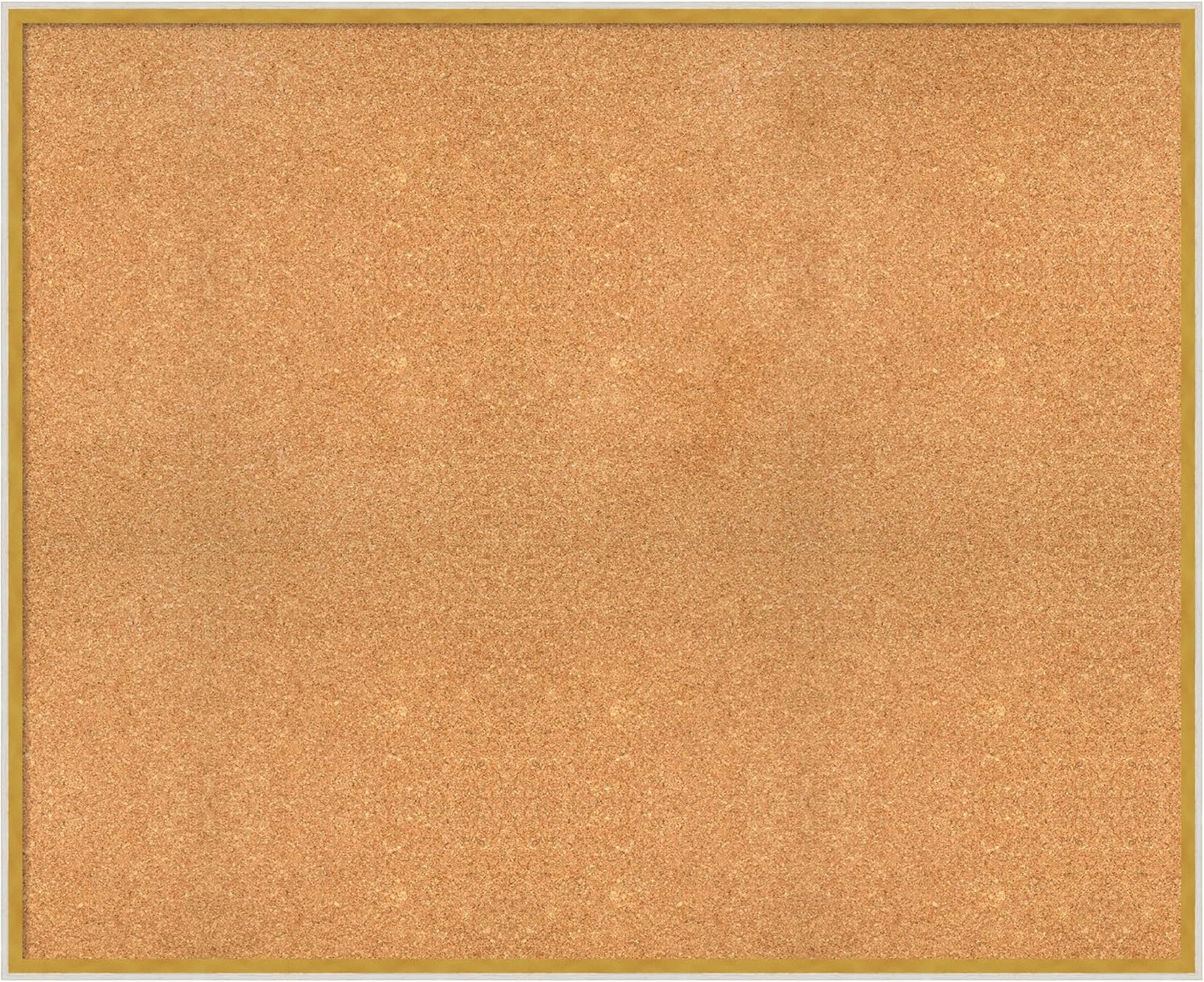 Amanti Art Natural Cork Board for Wall, 35x43 Vision Board with White Frame, Oversize Corkboard Office Decor for Home Organization, Modern Corkboard Pinboard to Display Items for Home Organization in