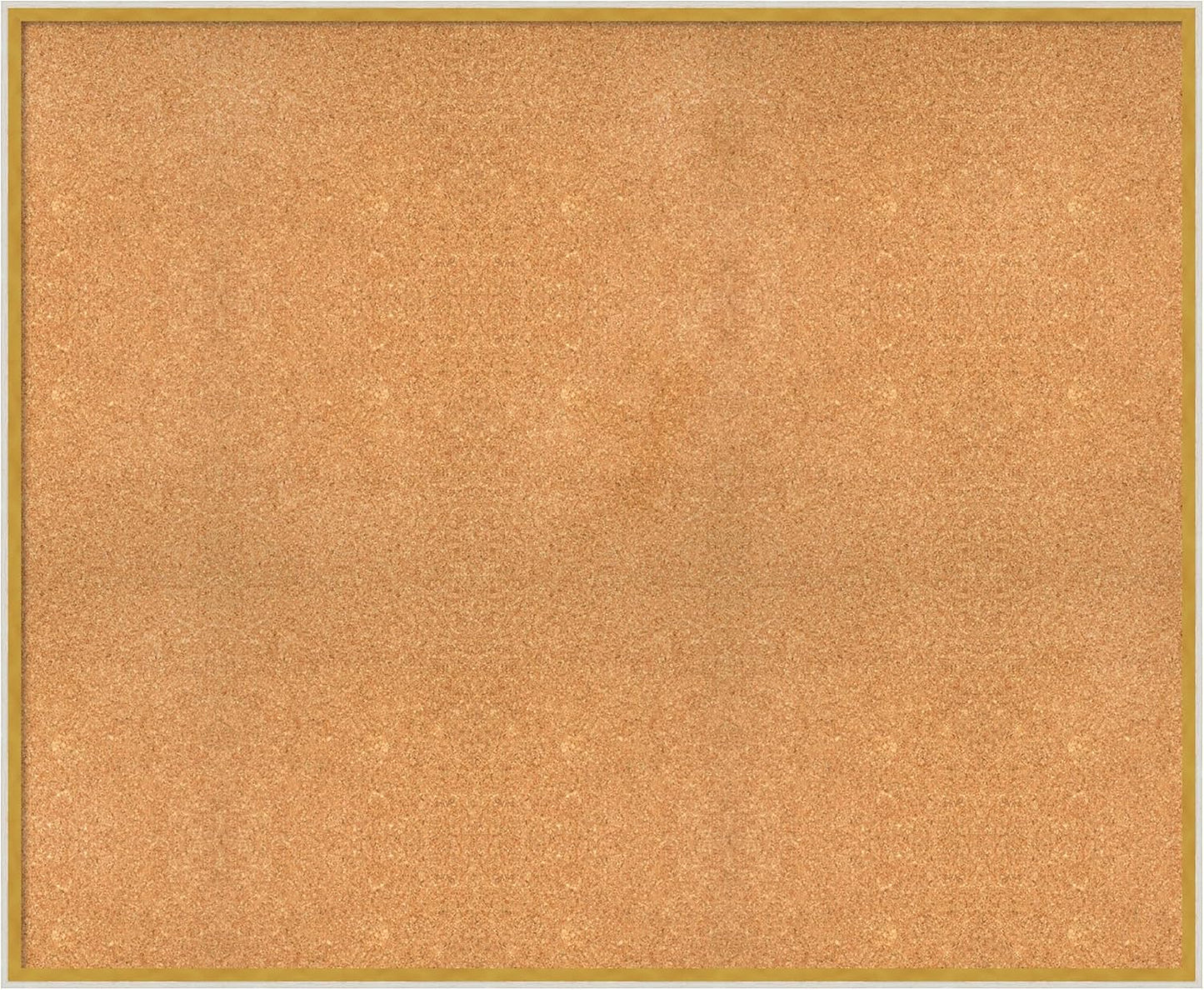 Amanti Art Natural Cork Board for Wall, 37x45 Vision Board with White Frame, Oversize Corkboard Office Decor for Home Organization, Modern Corkboard Pinboard to Display Items for Home Organization in