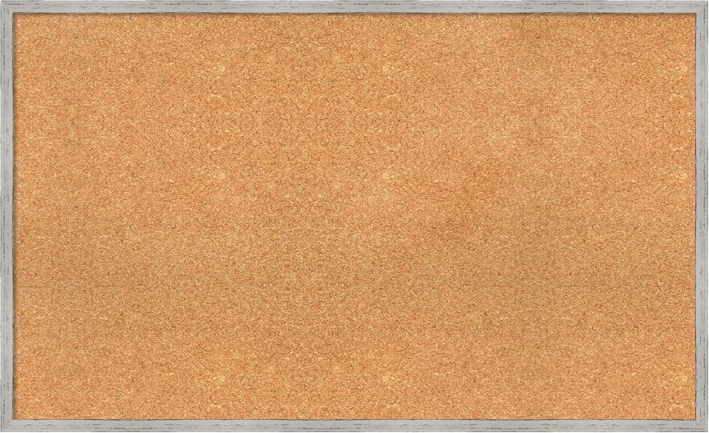 Amanti Art Natural Cork Board for Wall, 25x41 Vision Board with White Frame, Large Corkboard Office Decor for Home Organization, Cottage Corkboard Pinboard to Display Items for Home Organization in