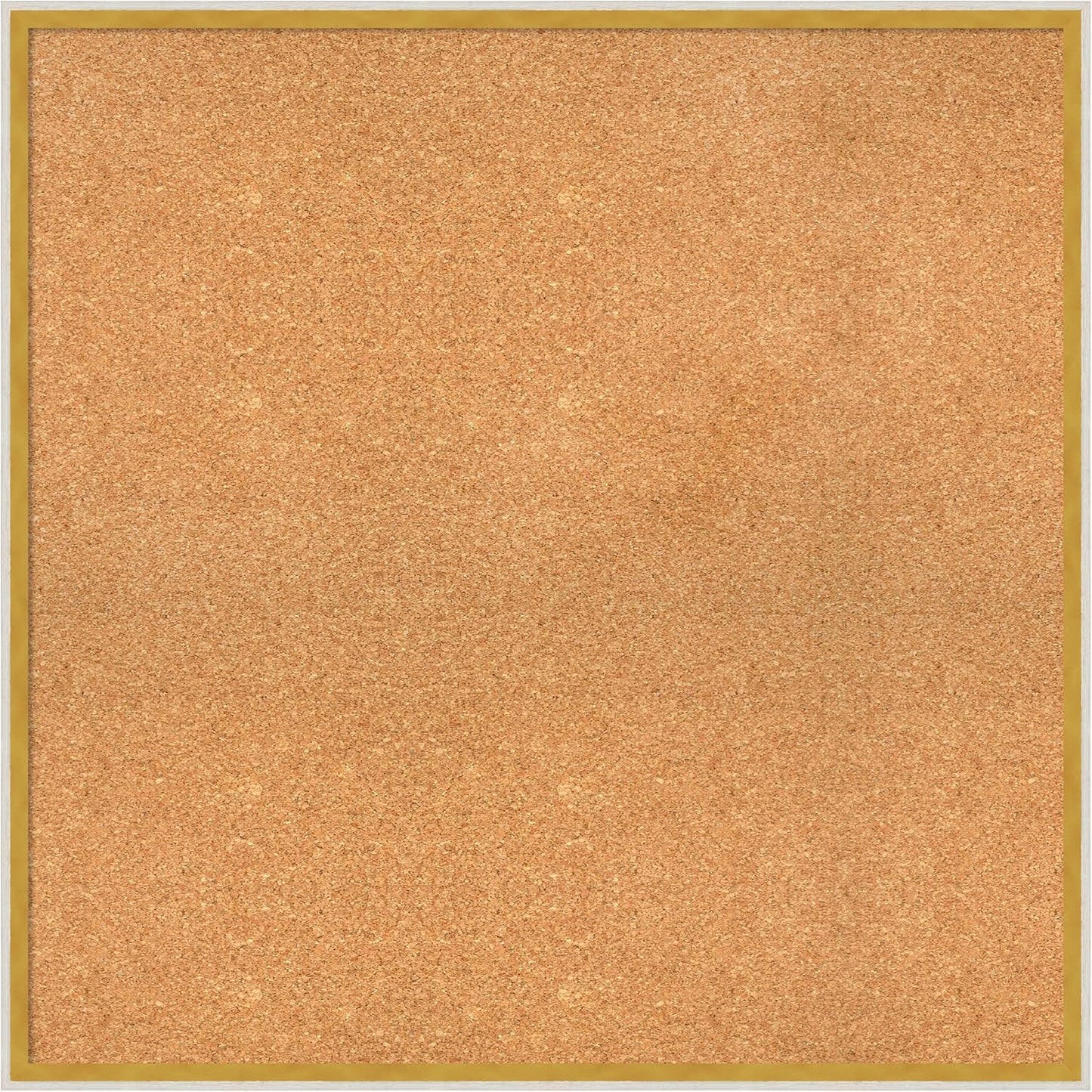 Amanti Art Natural Cork Board for Wall, 31x31 Vision Board with White Frame, Large Corkboard Office Decor for Home Organization, Modern Corkboard Pinboard to Display Items for Home Organization in