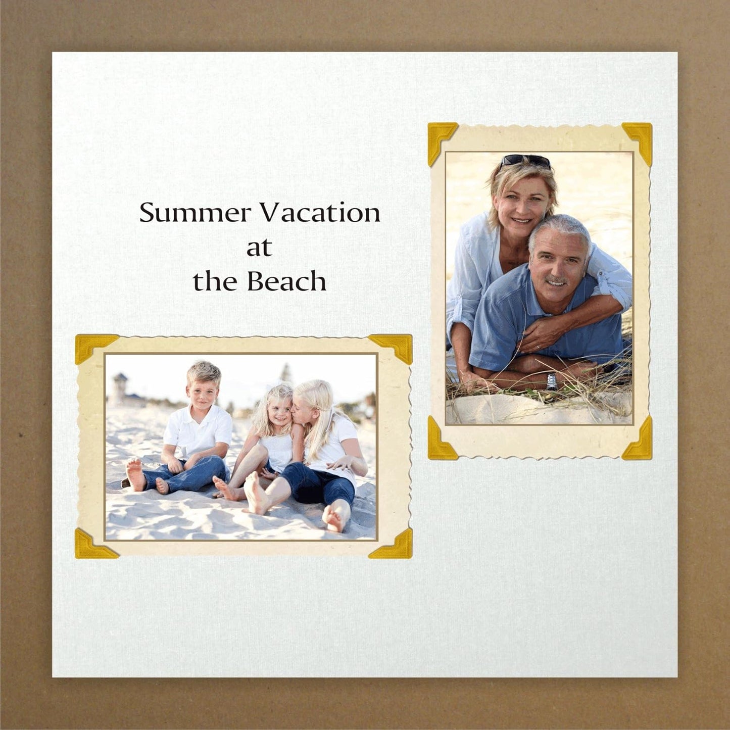 50 Sheets Chipboard 46pt (Point) 4 X 4 Inches Heavy Weight Scrapbook Square Size .046 Caliper Thick Cardboard Craft|Packing Brown Kraft Paper Board