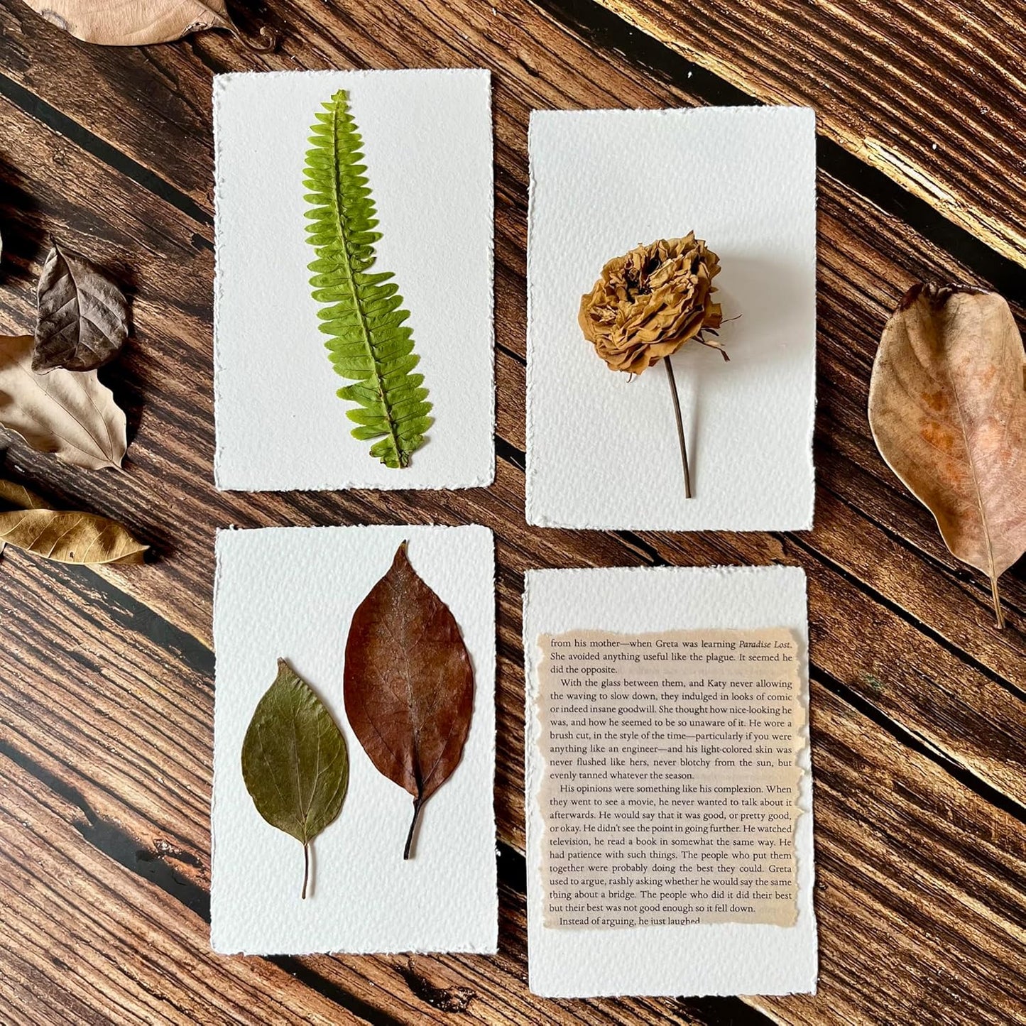 Deckle Edge Watercolor Paper, 100% Cotton, 140 LB, 300 GSM, 8x8”, 30 Sheets Mixed Media Paper for Dry & Wet Technique, Acid Free, tumuarta Blank Cards is Perfect for Greeting Cards & Thank You Notes