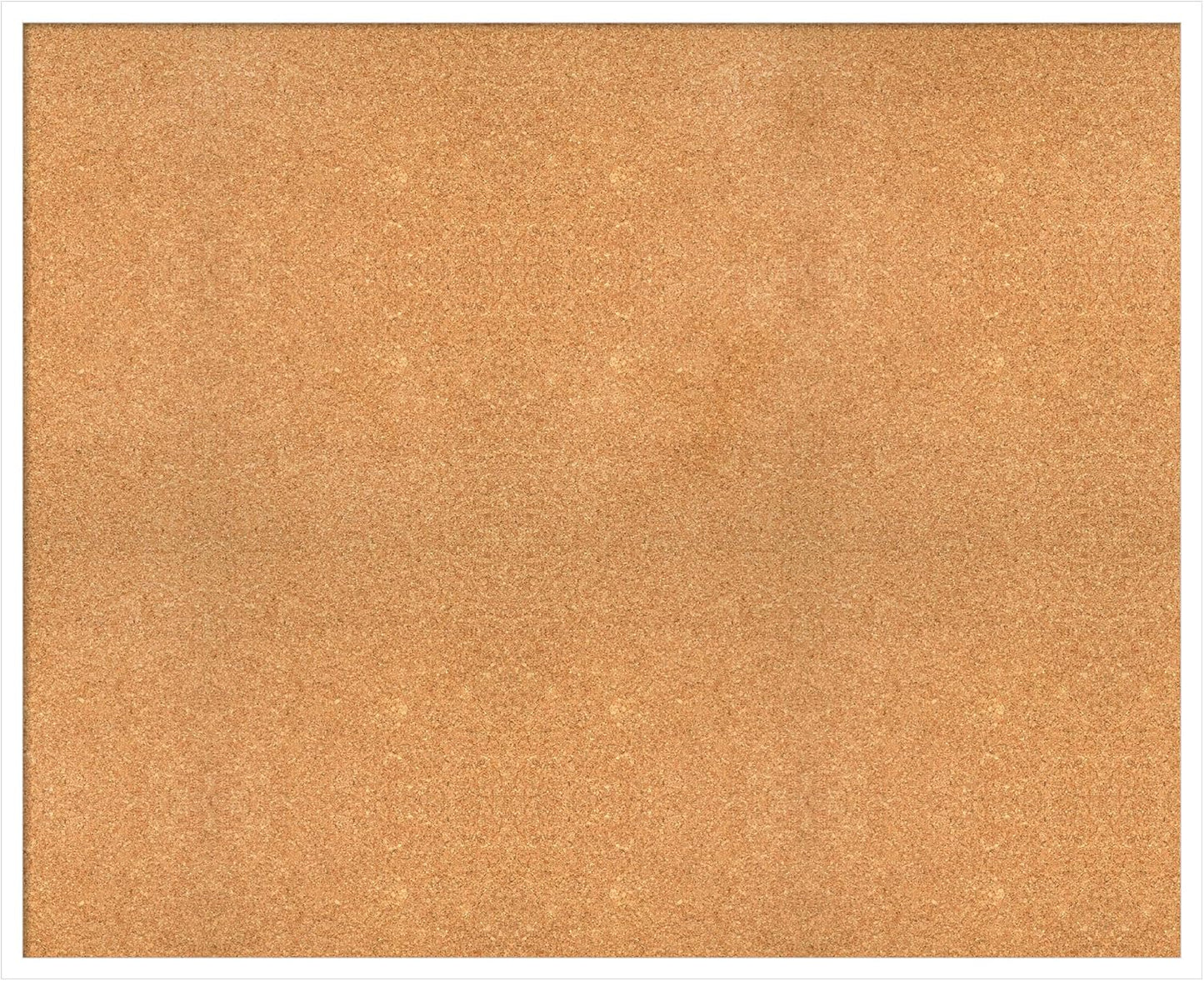 Amanti Art Natural Cork Board for Wall, 35x43 Vision Board with White Frame, Oversize Corkboard Office Decor for Home Organization, Modern Corkboard Pinboard to Display Items for Home Organization in