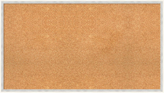 Amanti Art Natural Cork Board for Wall, 21x37 Vision Board with White Frame, Large Corkboard Office Decor for Home Organization, Modern Corkboard Pinboard to Display Items for Home Organization in