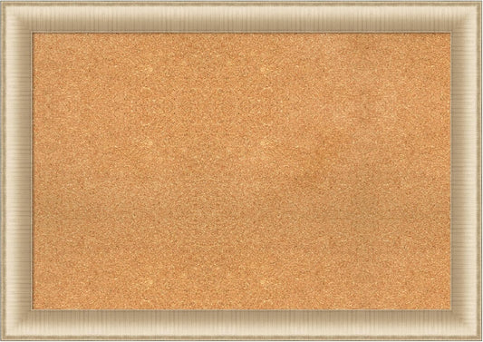 Amanti Art Natural Cork Board for Wall, 29x41 Vision Board with Gold Frame, Large Corkboard Office Decor for Home Organization, Casual Corkboard Pinboard to display items for home organization