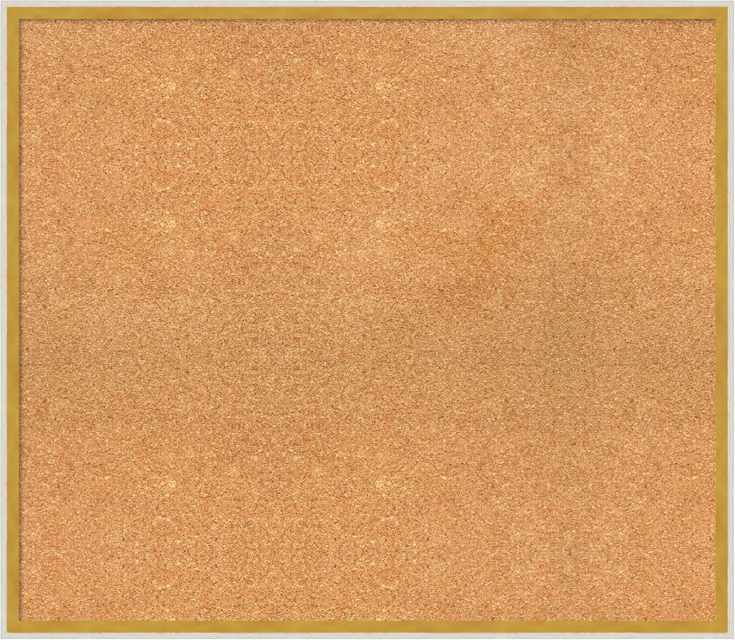 Amanti Art Natural Cork Board for Wall, 27x31 Vision Board with White Frame, Large Corkboard Office Decor for Home Organization, Modern Corkboard Pinboard to Display Items for Home Organization in