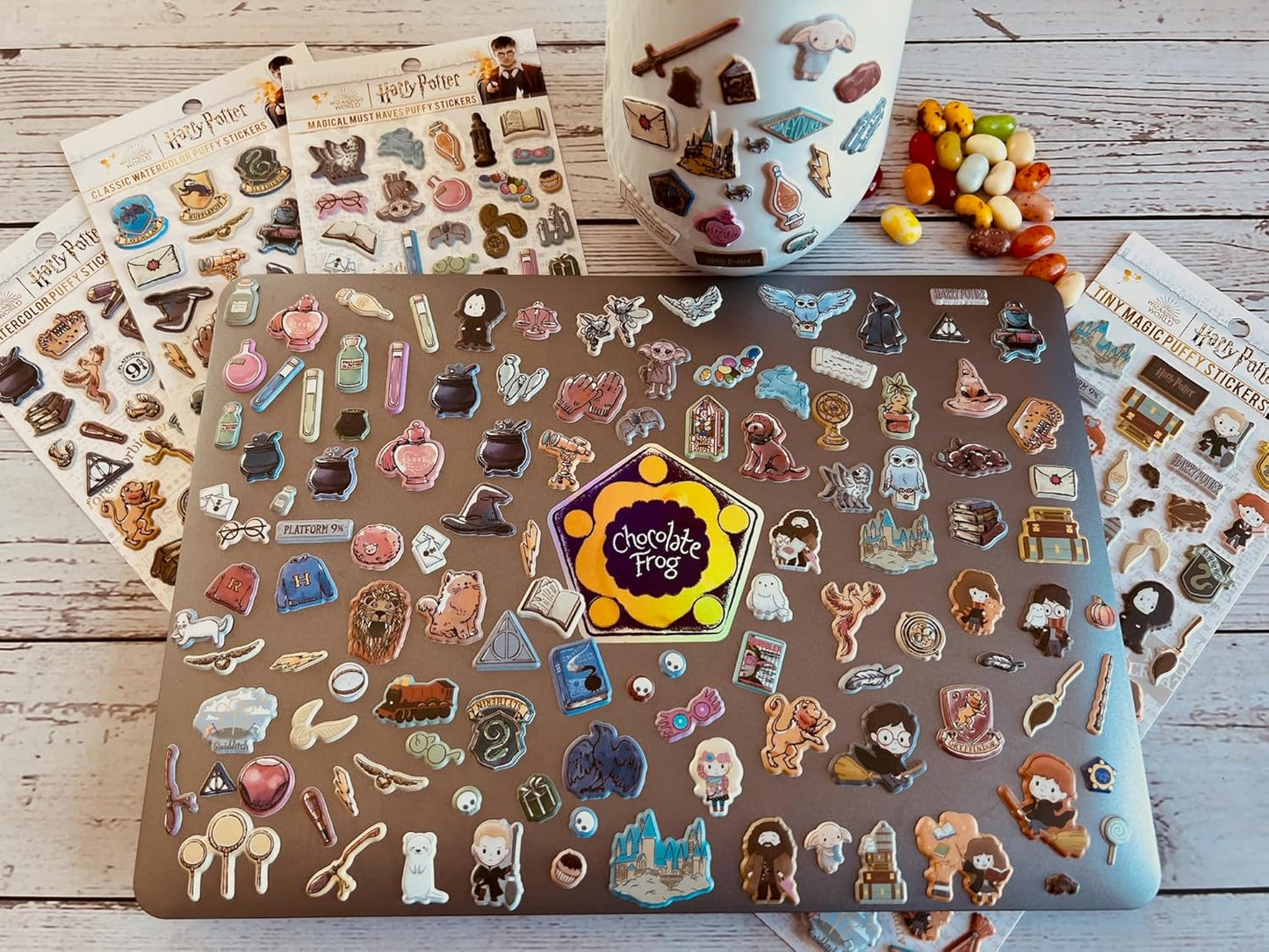 Conquest Journals Harry Potter Puffy Sticker Collection (Watercolor)