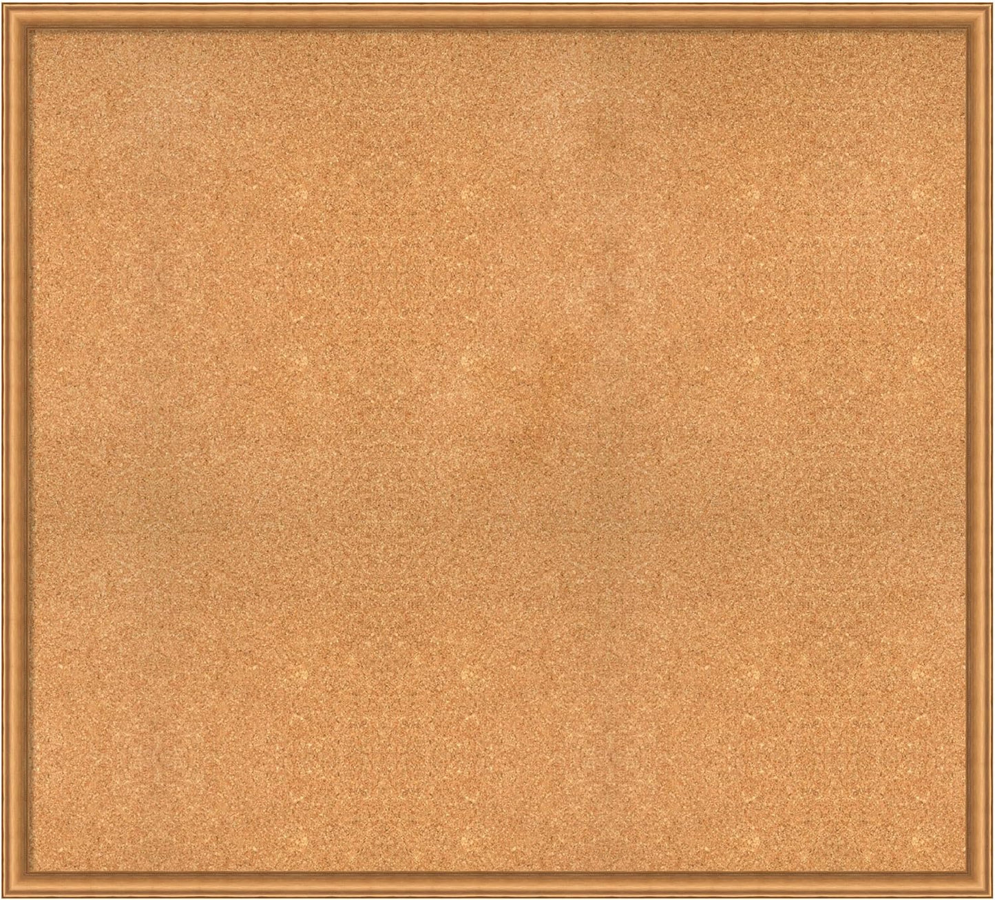 Amanti Art Natural Cork Board for Wall, 38x42 Vision Board with Bronze Frame, Oversize Corkboard Office Decor for Home Organization, Casual Corkboard Pinboard to Display Items for Home Organization