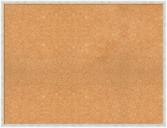 Amanti Art Natural Cork Board for Wall, 27x35 Vision Board with White Frame, Large Corkboard Office Decor for Home Organization, Modern Corkboard Pinboard to Display Items for Home Organization in