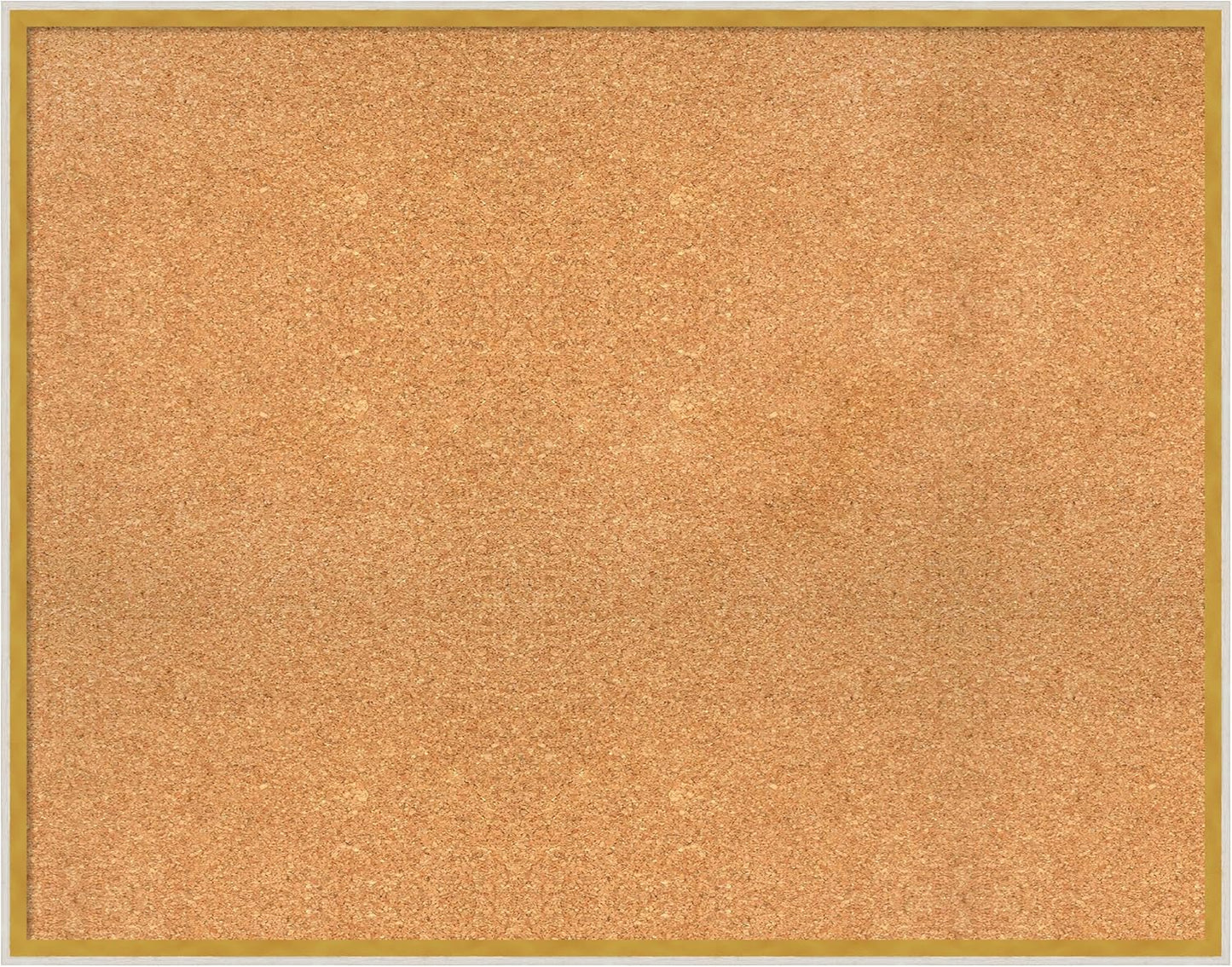 Amanti Art Natural Cork Board for Wall, 29x37 Vision Board with White Frame, Large Corkboard Office Decor for Home Organization, Modern Corkboard Pinboard to Display Items for Home Organization in