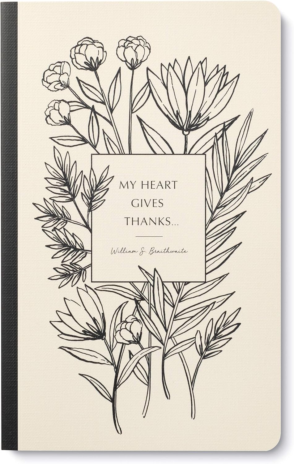Compendium Softcover Journal - My heart gives thanks… – A Write Now Journal with 128 Lined Pages, 5″W x 8″H