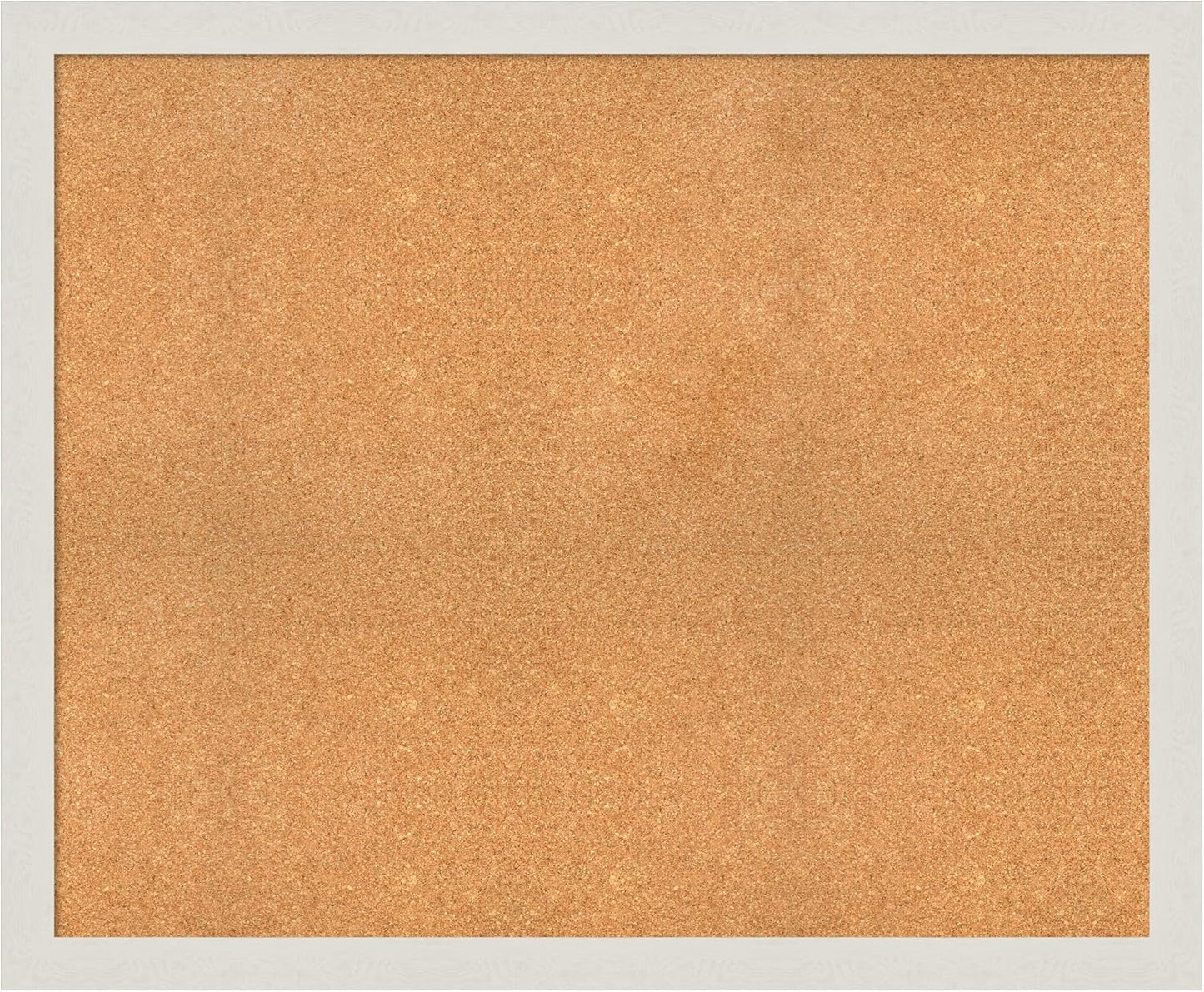 Amanti Art Natural Cork Board for Wall, 37x45 Vision Board with White Frame, Oversize Corkboard Office Decor for Home Organization, Country Rustic Corkboard Pinboard to Display Items for Home