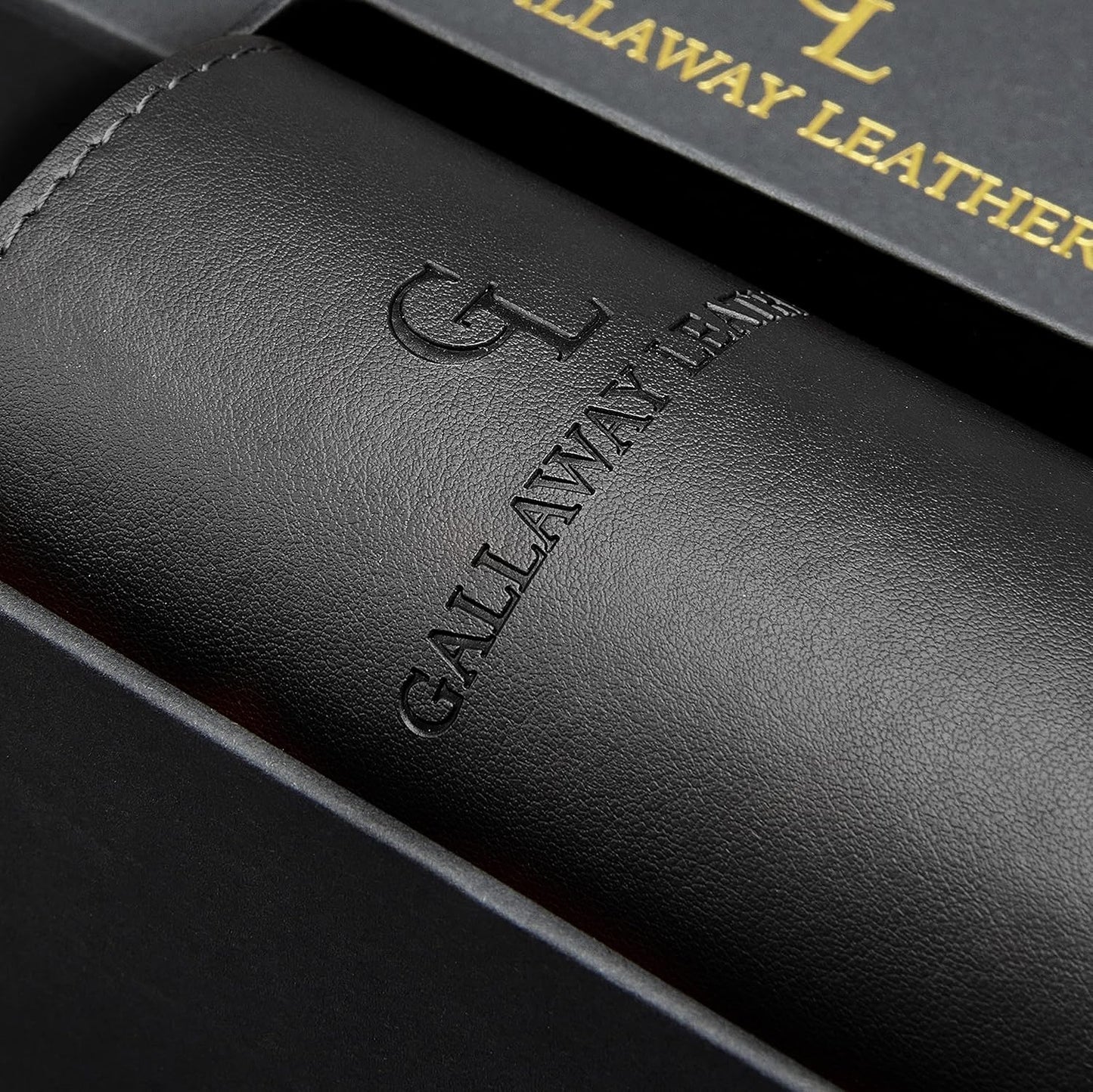 Gallaway Leather Desk Pad – 25 x 17 inch - Desk Mat Home Office Desk Accessories Desktop Protector XXL Mouse Pad Writing Desk Blotter - Black - Medium