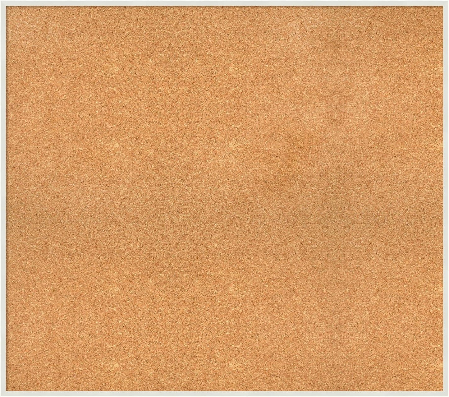 Amanti Art Natural Cork Board for Wall, 31x35 Vision Board with White Frame, Large Corkboard Office Decor for Home Organization, Modern Corkboard Pinboard to Display Items for Home Organization in