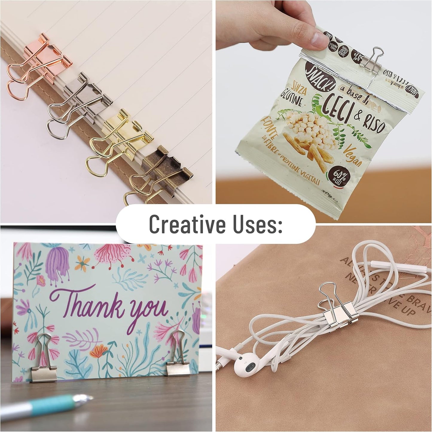 Mr. Pen Binder Clips - 50 Pack, 0.75 in Silver Mini Clips for Paper and Office Use