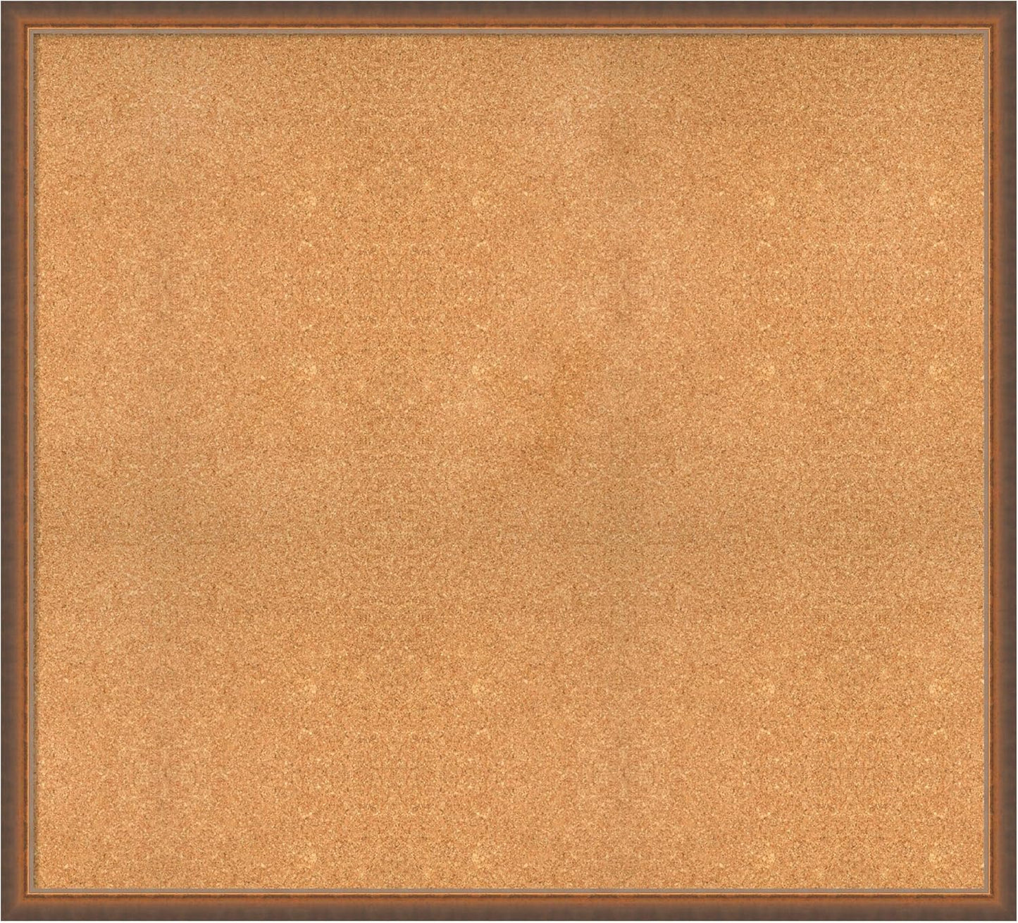 Amanti Art Natural Cork Board for Wall, 38x42 Vision Board with Bronze Frame, Oversize Corkboard Office Decor for Home Organization, Modern Corkboard Pinboard to Display Items for Home Organization
