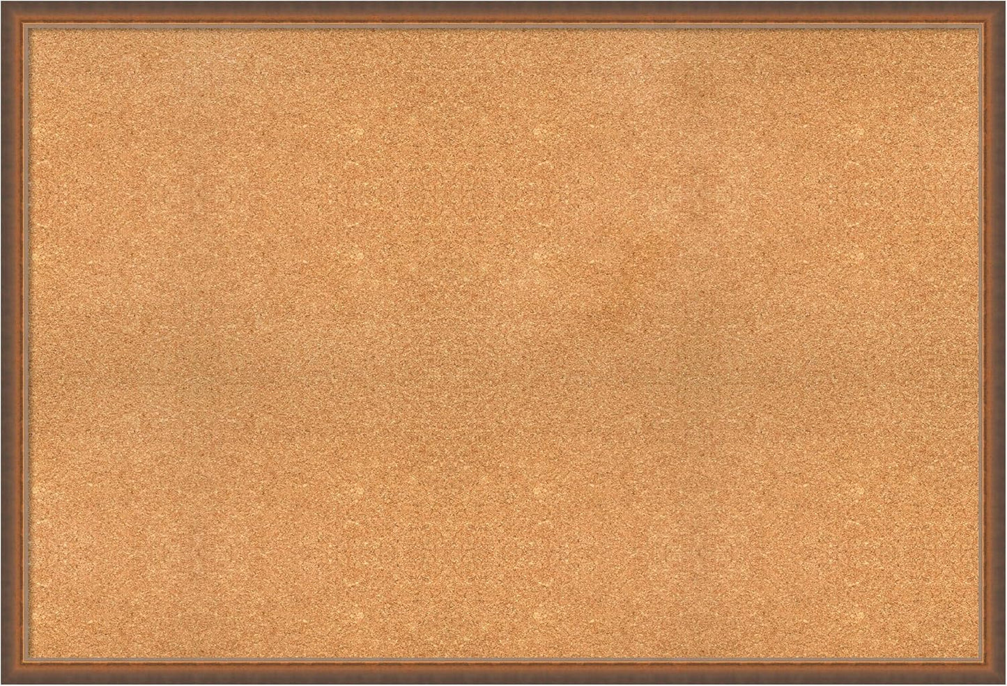Amanti Art Natural Cork Board for Wall, 34x50 Vision Board with Bronze Frame, Oversize Corkboard Office Decor for Home Organization, Modern Corkboard Pinboard to Display Items for Home Organization
