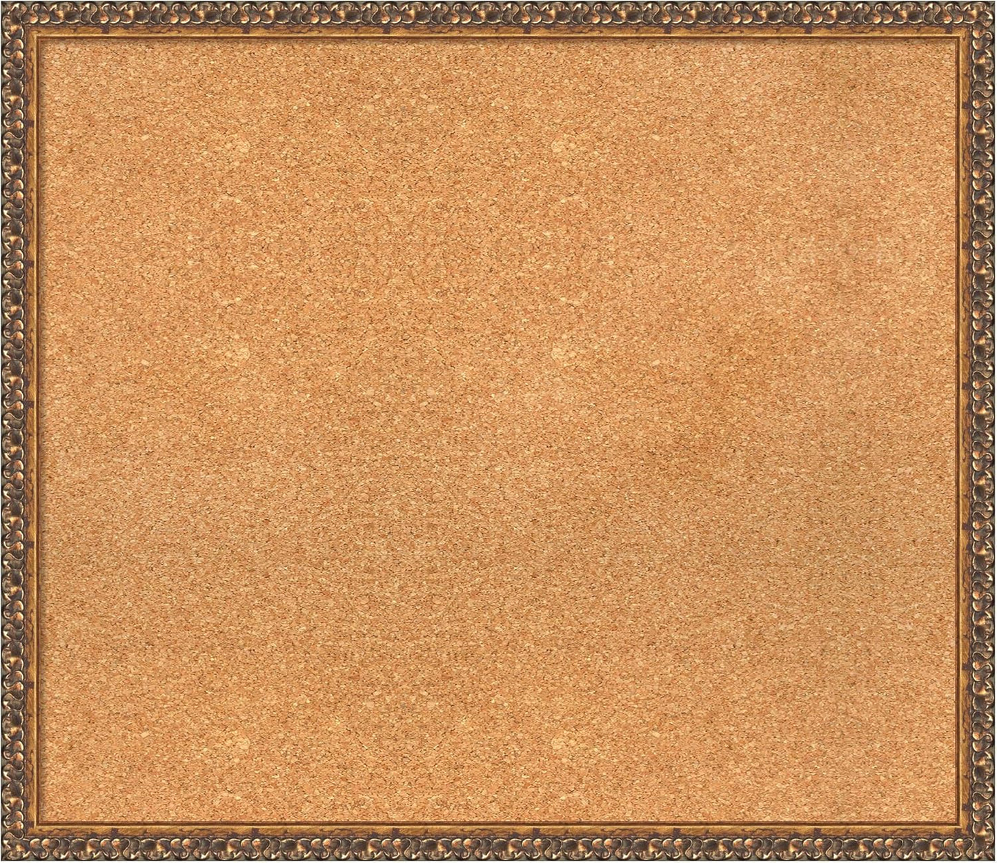 Amanti Art Natural Cork Board for Wall, 26x30 Vision Board with Bronze Frame, Large Corkboard Office Decor for Home Organization, Traditional Corkboard Pinboard to Display Items for Home Organization