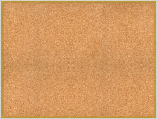 Amanti Art Natural Cork Board for Wall, 37x49 Vision Board with White Frame, Oversize Corkboard Office Decor for Home Organization, Modern Corkboard Pinboard to Display Items for Home Organization in