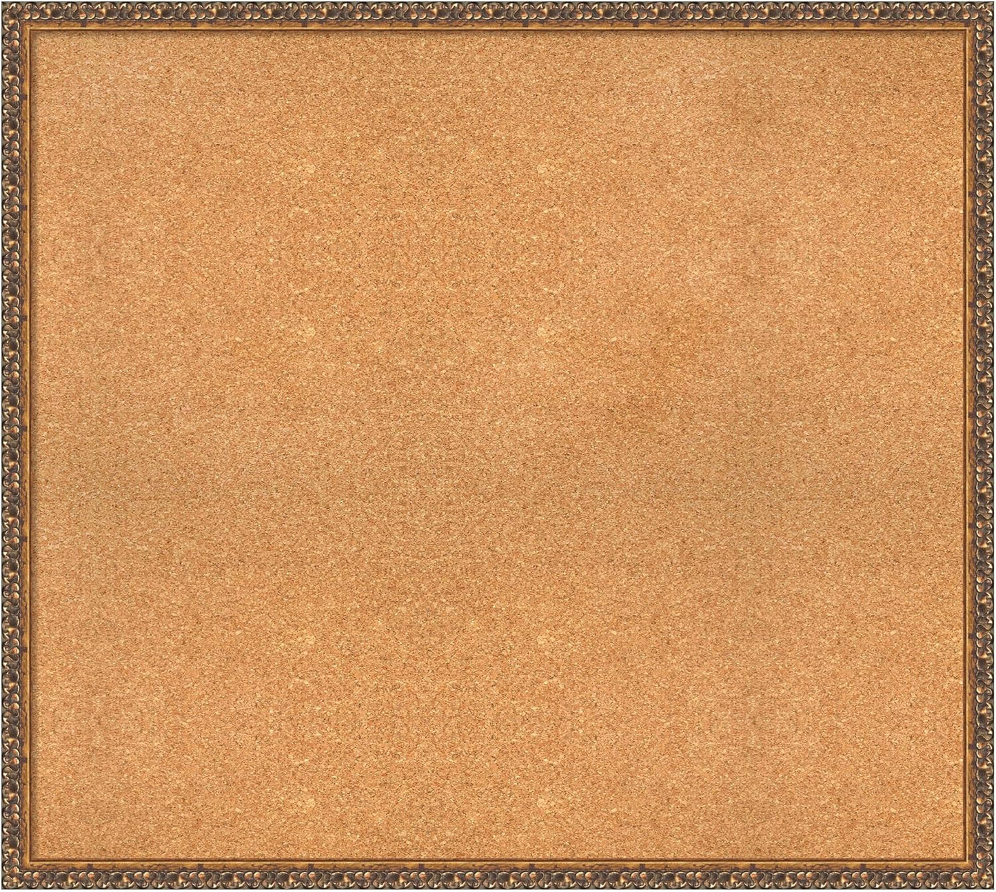 Amanti Art Natural Cork Board for Wall, 34x38 Vision Board with Bronze Frame, X-Large Corkboard Office Decor for Home Organization, Traditional Corkboard Pinboard to Display Items for Home
