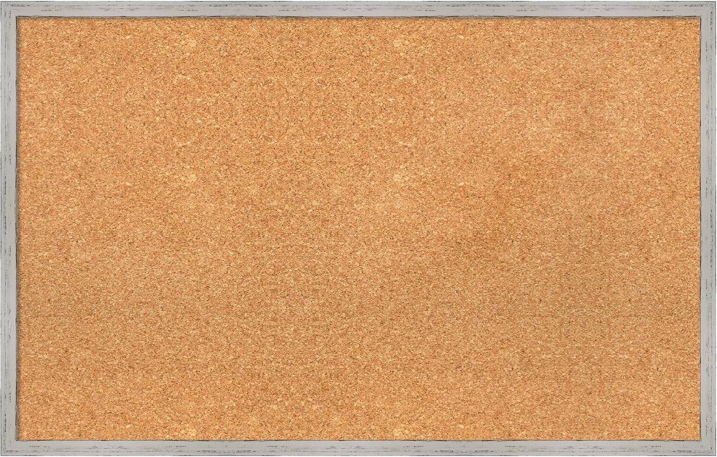 Amanti Art Natural Cork Board for Wall, 21x33 Vision Board with White Frame, Large Corkboard Office Decor for Home Organization, Cottage Corkboard Pinboard to Display Items for Home Organization in