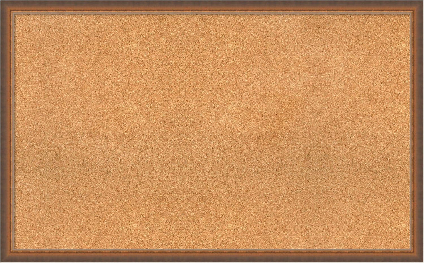 Amanti Art Natural Cork Board for Wall, 26x42 Vision Board with Bronze Frame, Large Corkboard Office Decor for Home Organization, Modern Corkboard Pinboard to Display Items for Home Organization in