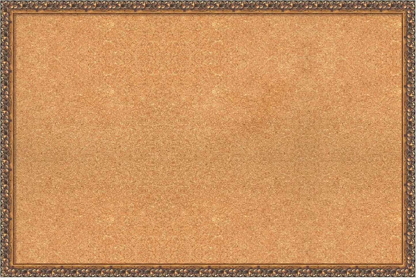 Amanti Art Natural Cork Board for Wall, 24x36 Vision Board with Bronze Frame, Large Corkboard Office Decor for Home Organization, Traditional Corkboard Pinboard to Display Items for Home Organization
